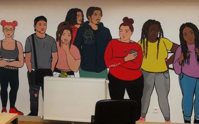 Une fresque solidaire avec les jeunes d&rsquo;Entracte asso