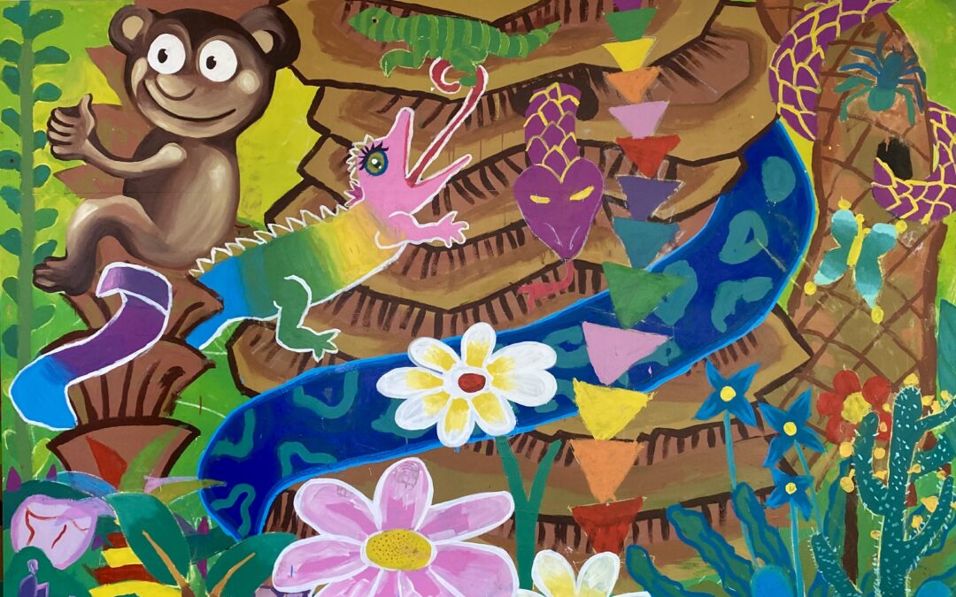Fresque participative à l&rsquo;école Jules Guesdes d&rsquo;Argenteuil