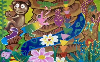 Fresque participative à l&rsquo;école Jules Guesdes d&rsquo;Argenteuil