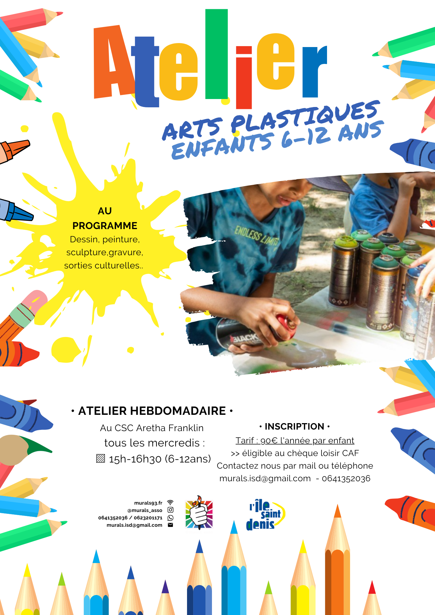 Flyer Ateliers Dessins